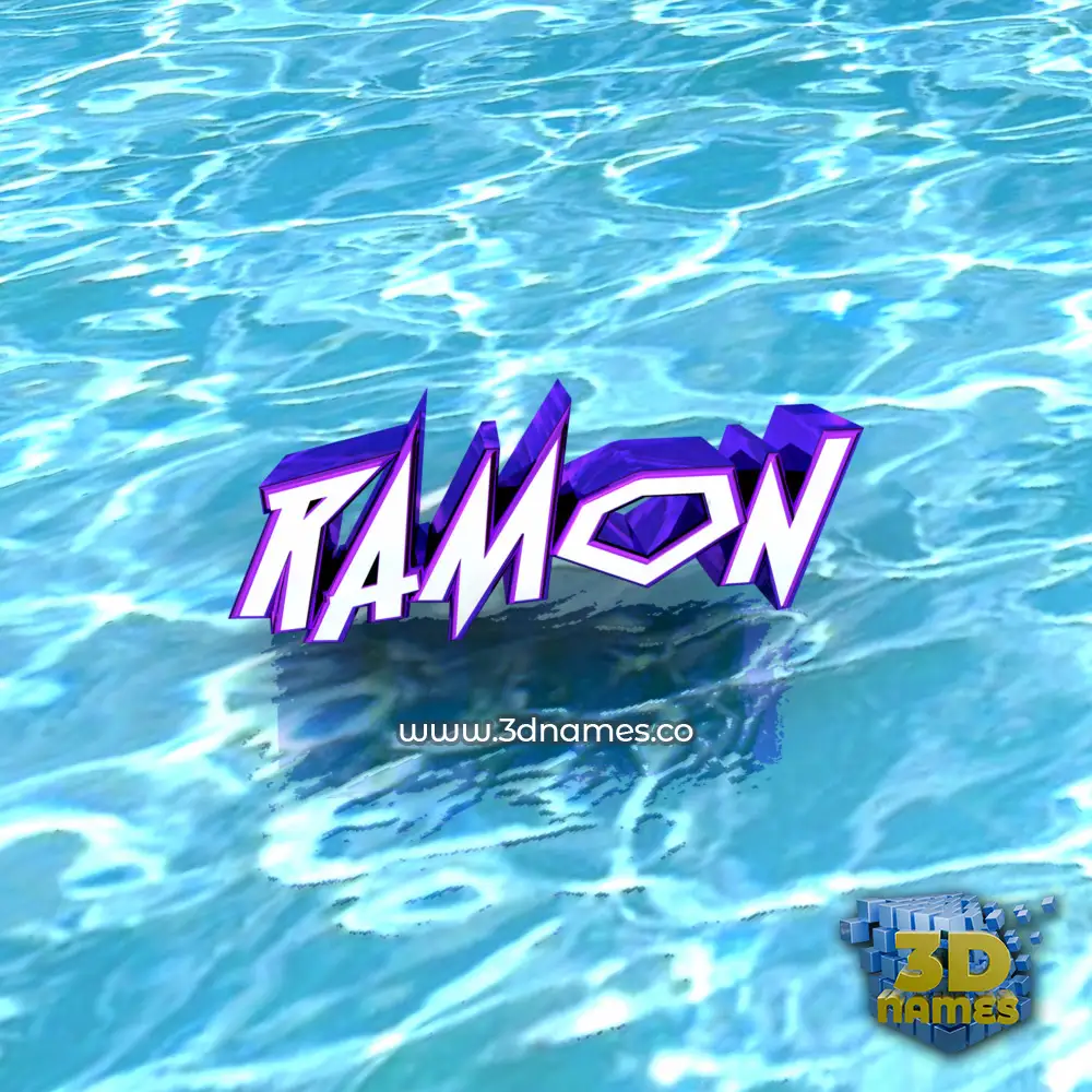 ramon in Water style - 3D name wallpaper