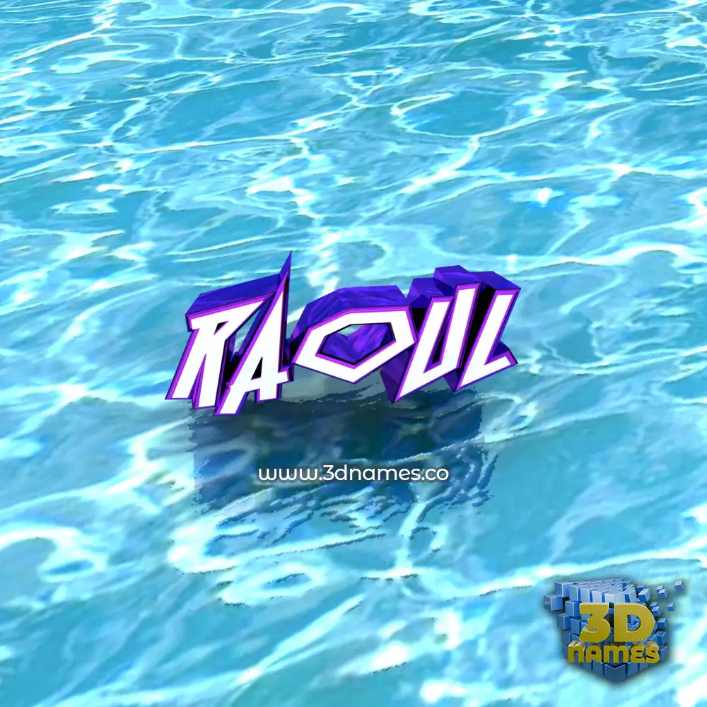 raoul in Water style - 3D name wallpaper