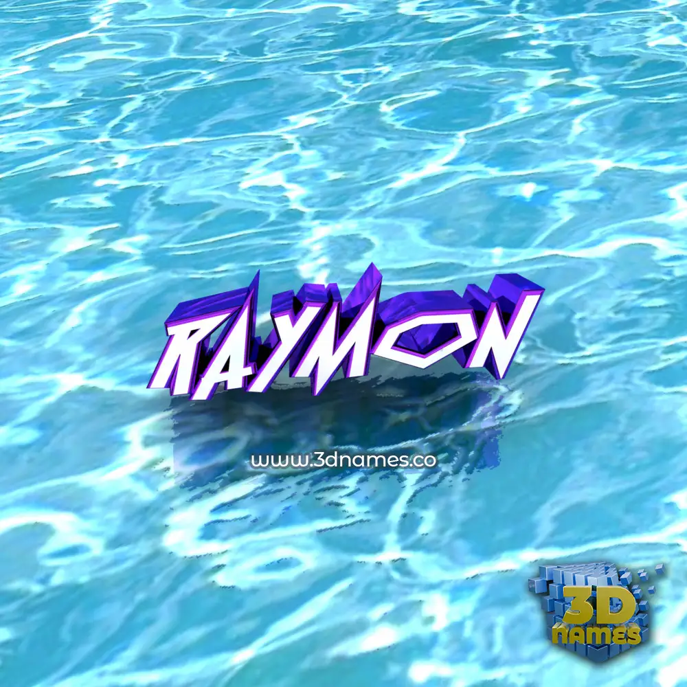 raymon in Water style - 3D name wallpaper