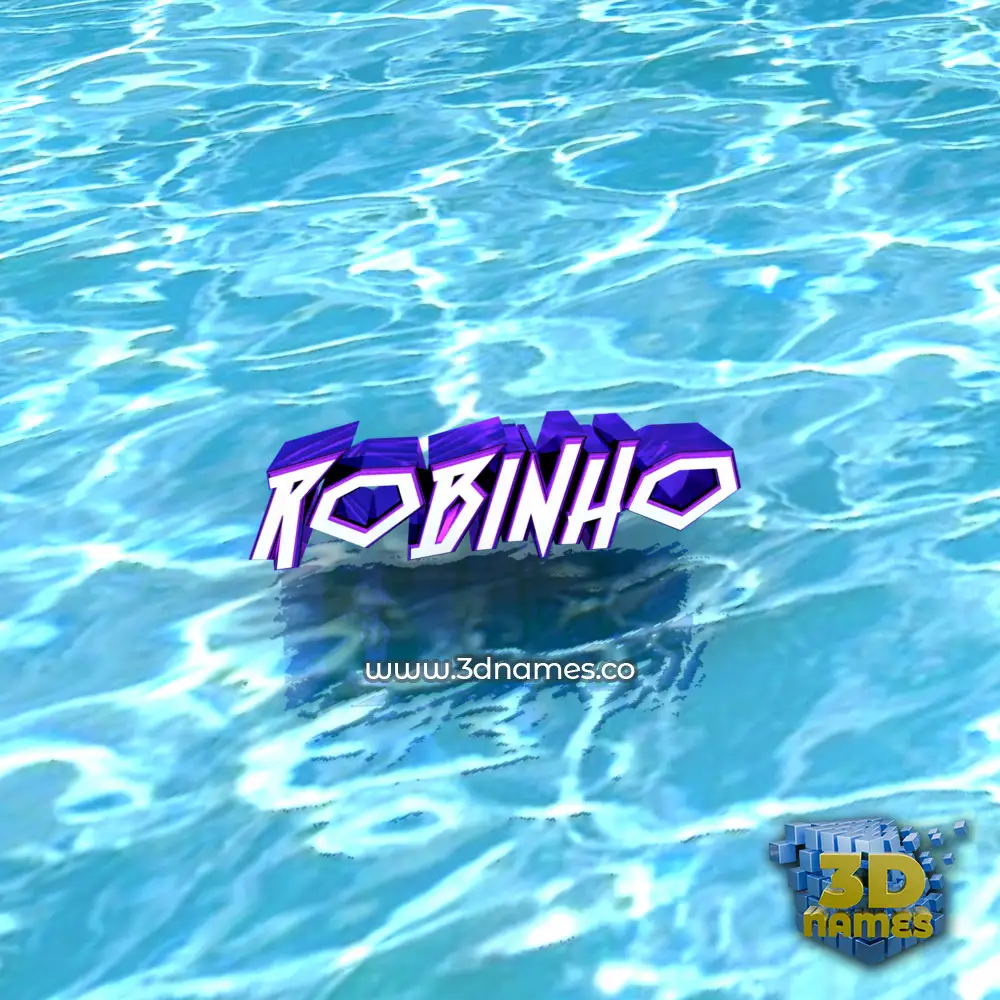 robinho in Water style - 3D name wallpaper
