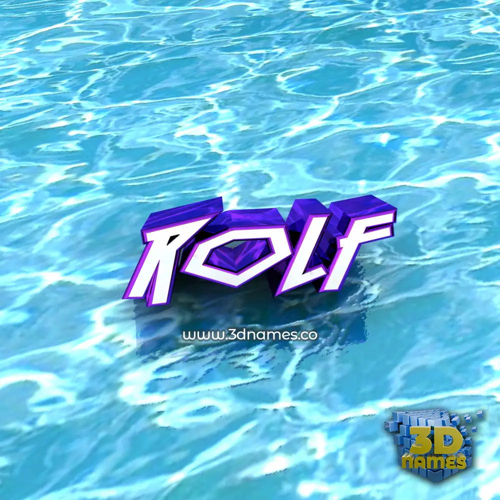 rolf in Water style - 3D name wallpaper