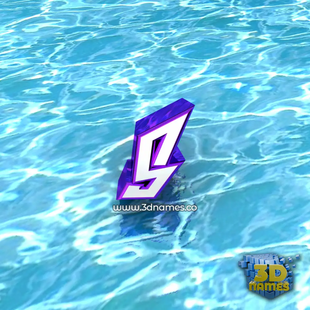 s in Water style - 3D name wallpaper