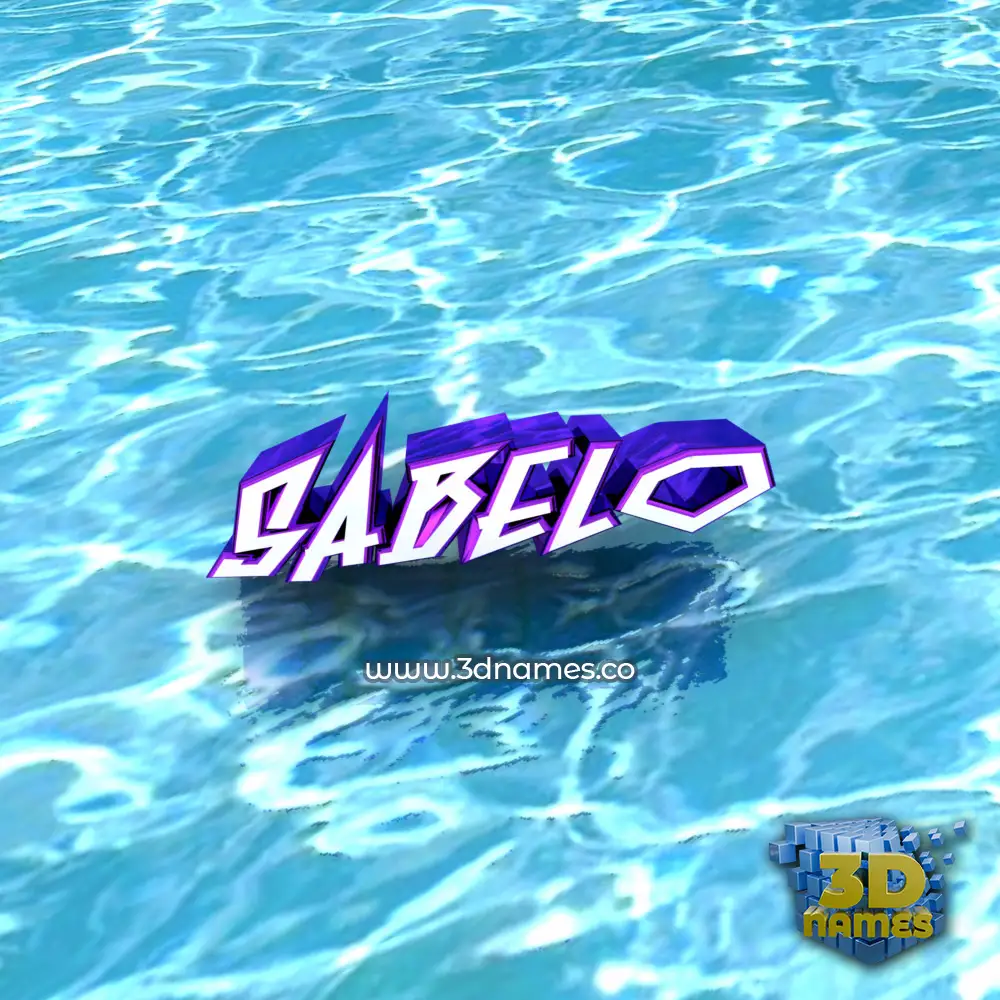 sabelo in Water style - 3D name wallpaper