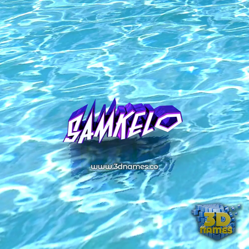samkelo in Water style - 3D name wallpaper