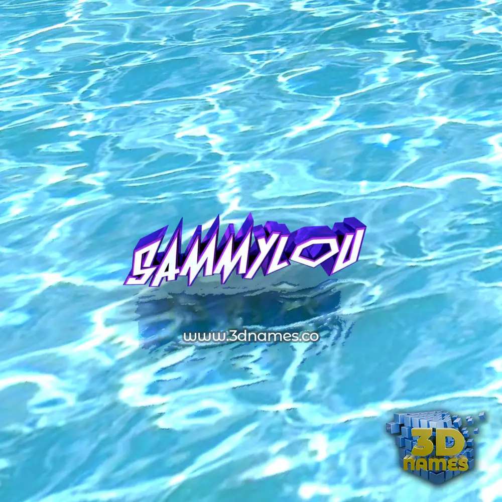 sammylou in Water style - 3D name wallpaper