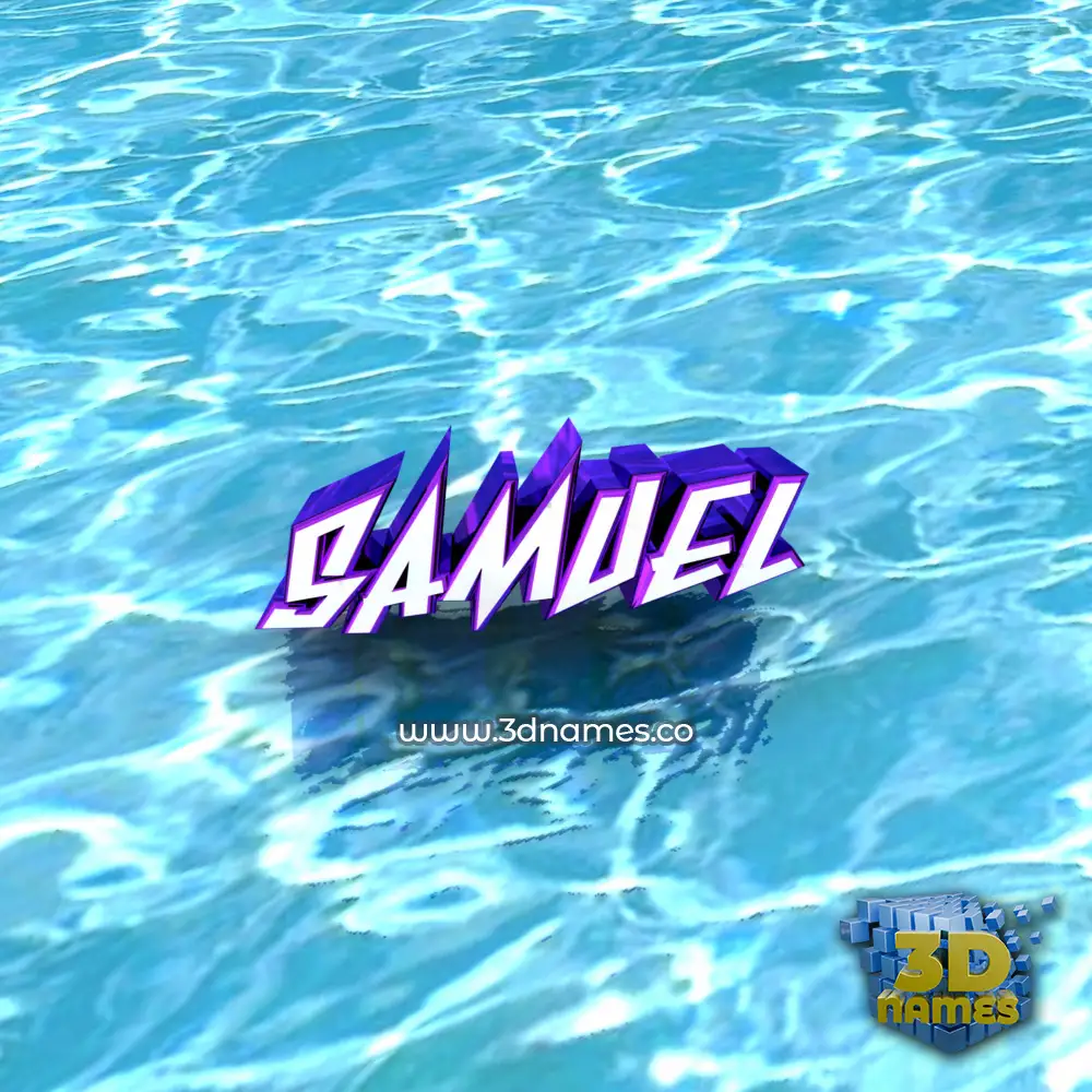 samuel in Water style - 3D name wallpaper
