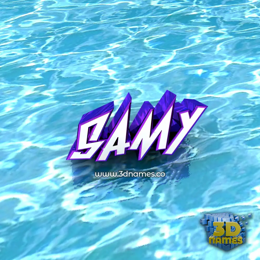 samy in Water style - 3D name wallpaper