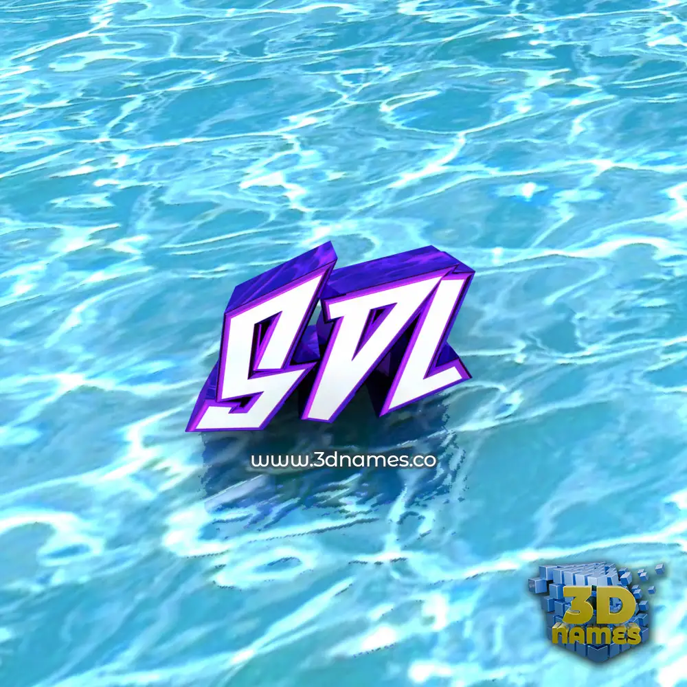 sdl in Water style - 3D name wallpaper
