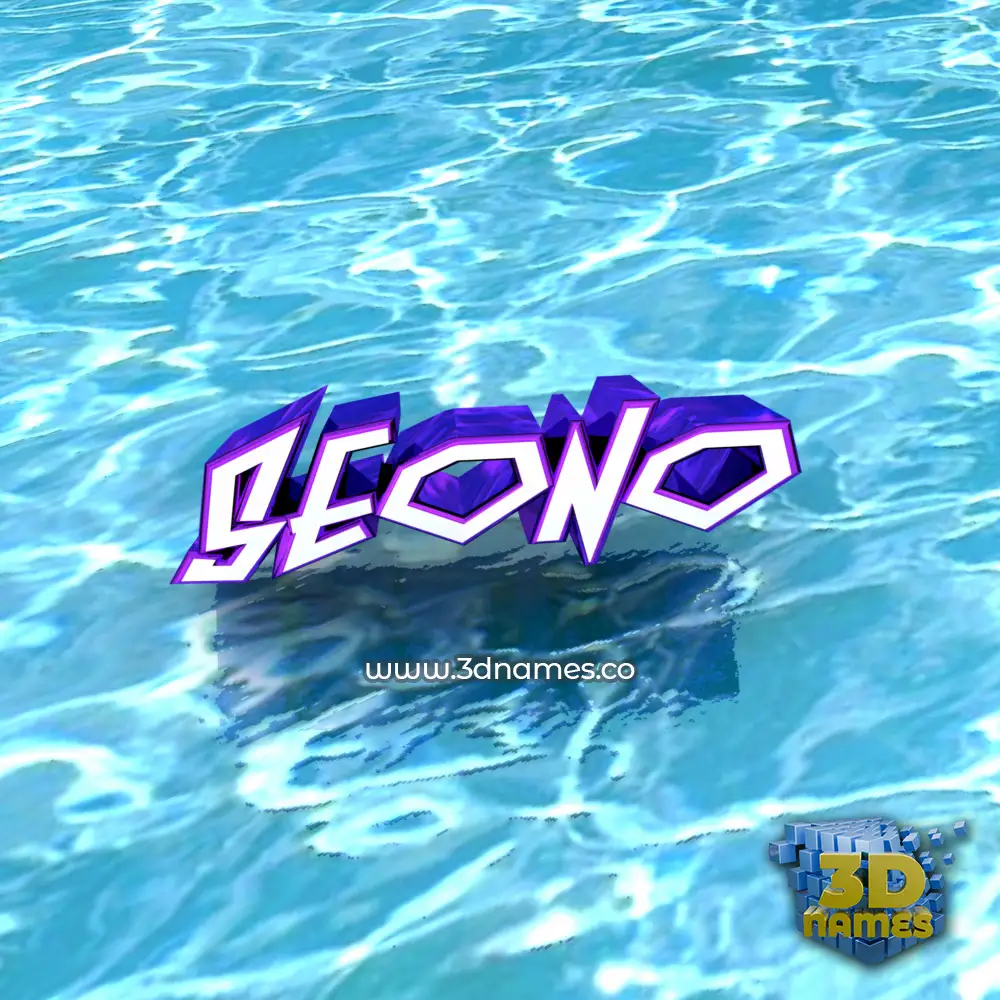 seono in Water style - 3D name wallpaper