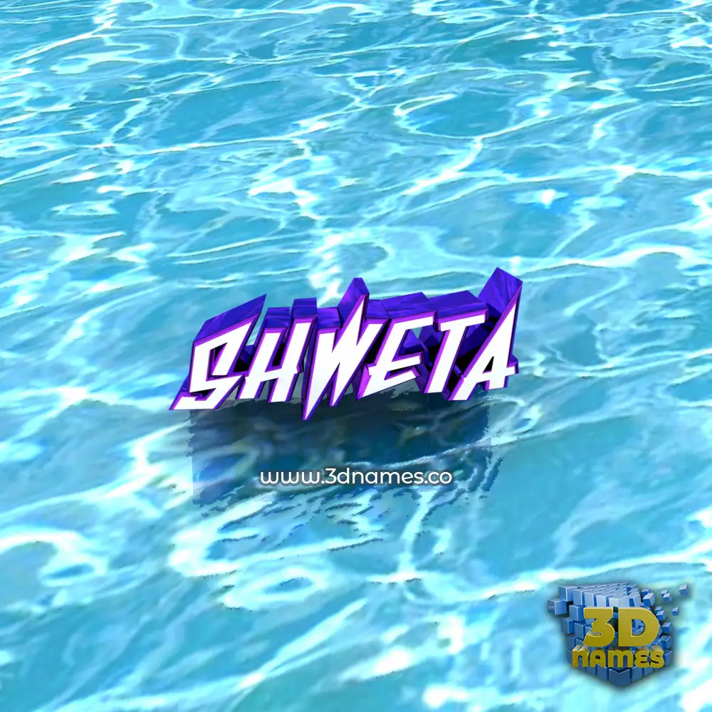shweta in Water style - 3D name wallpaper
