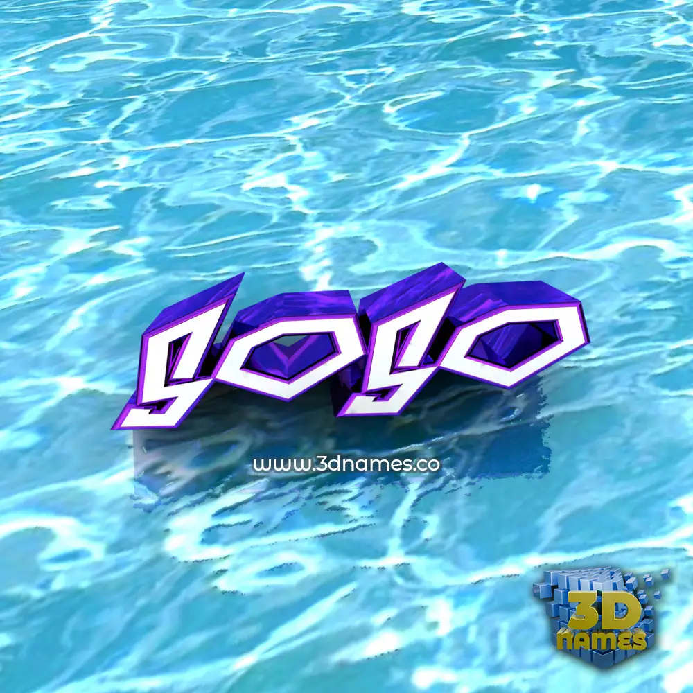 soso in Water style - 3D name wallpaper