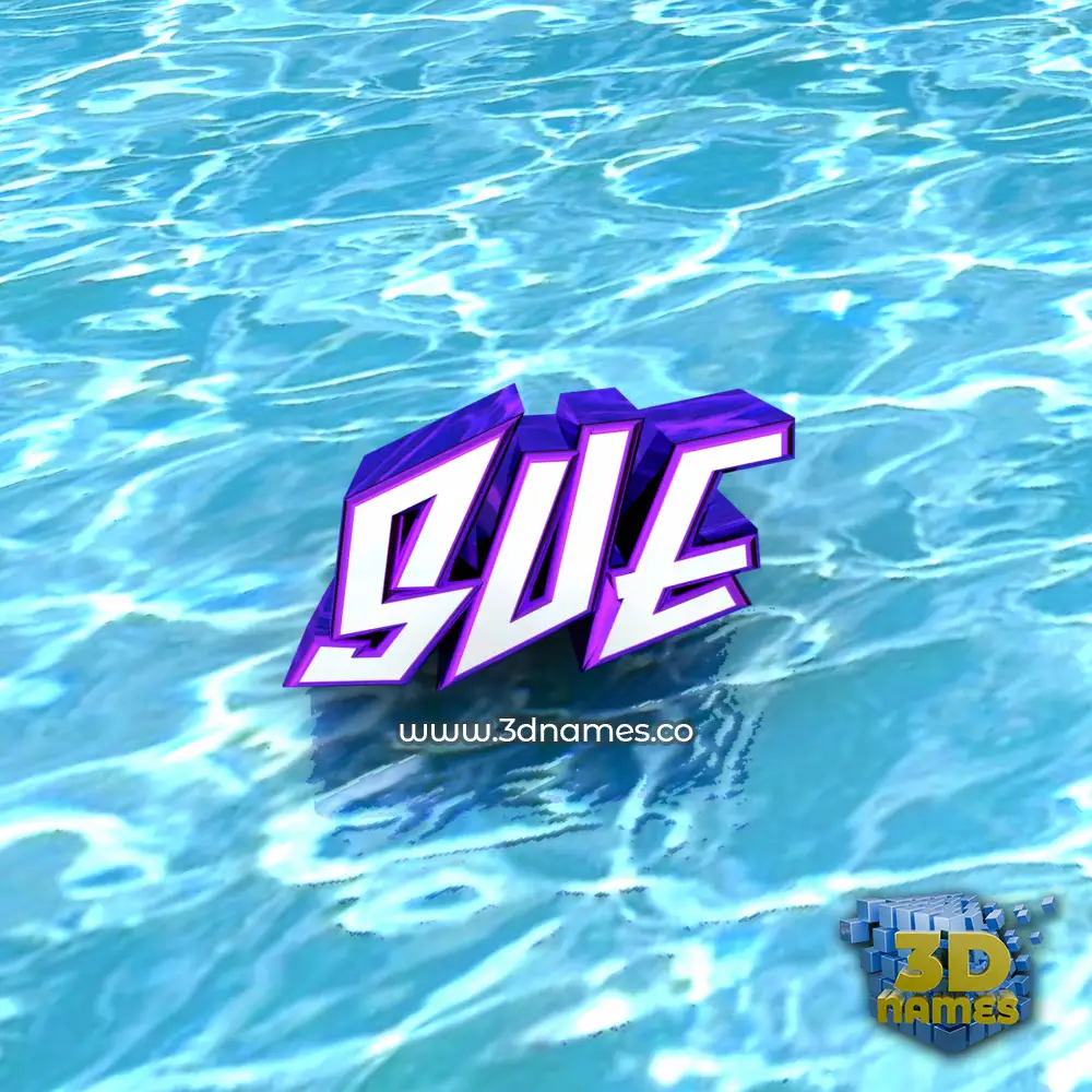 sue in Water style - 3D name wallpaper