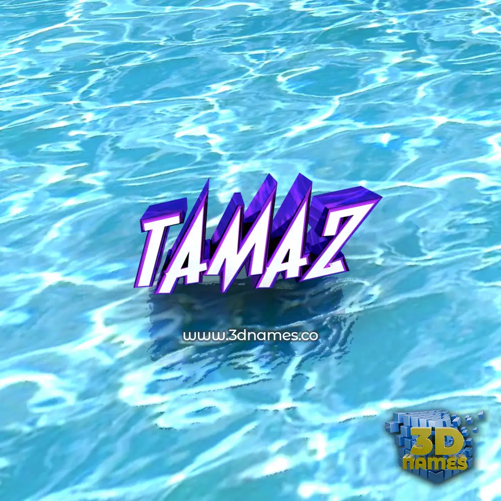 tamaz in Water style - 3D name wallpaper