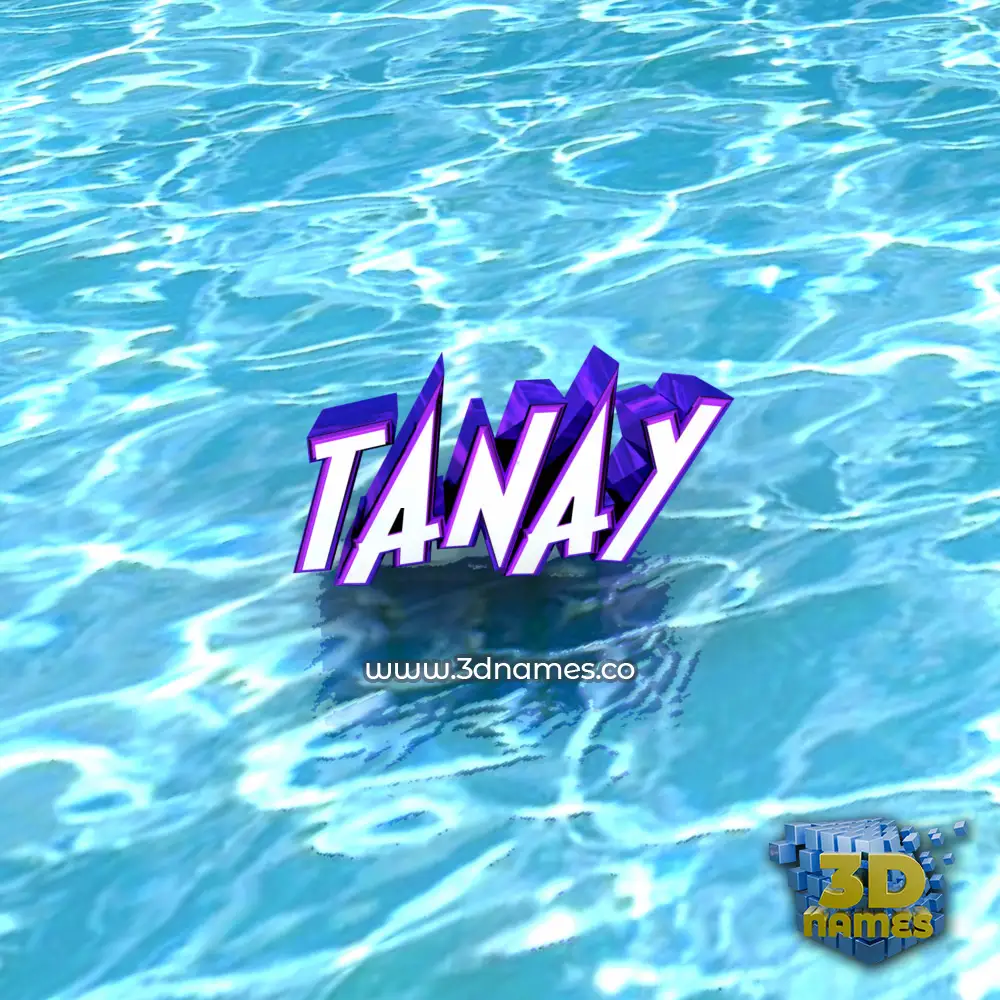 tanay in Water style - 3D name wallpaper
