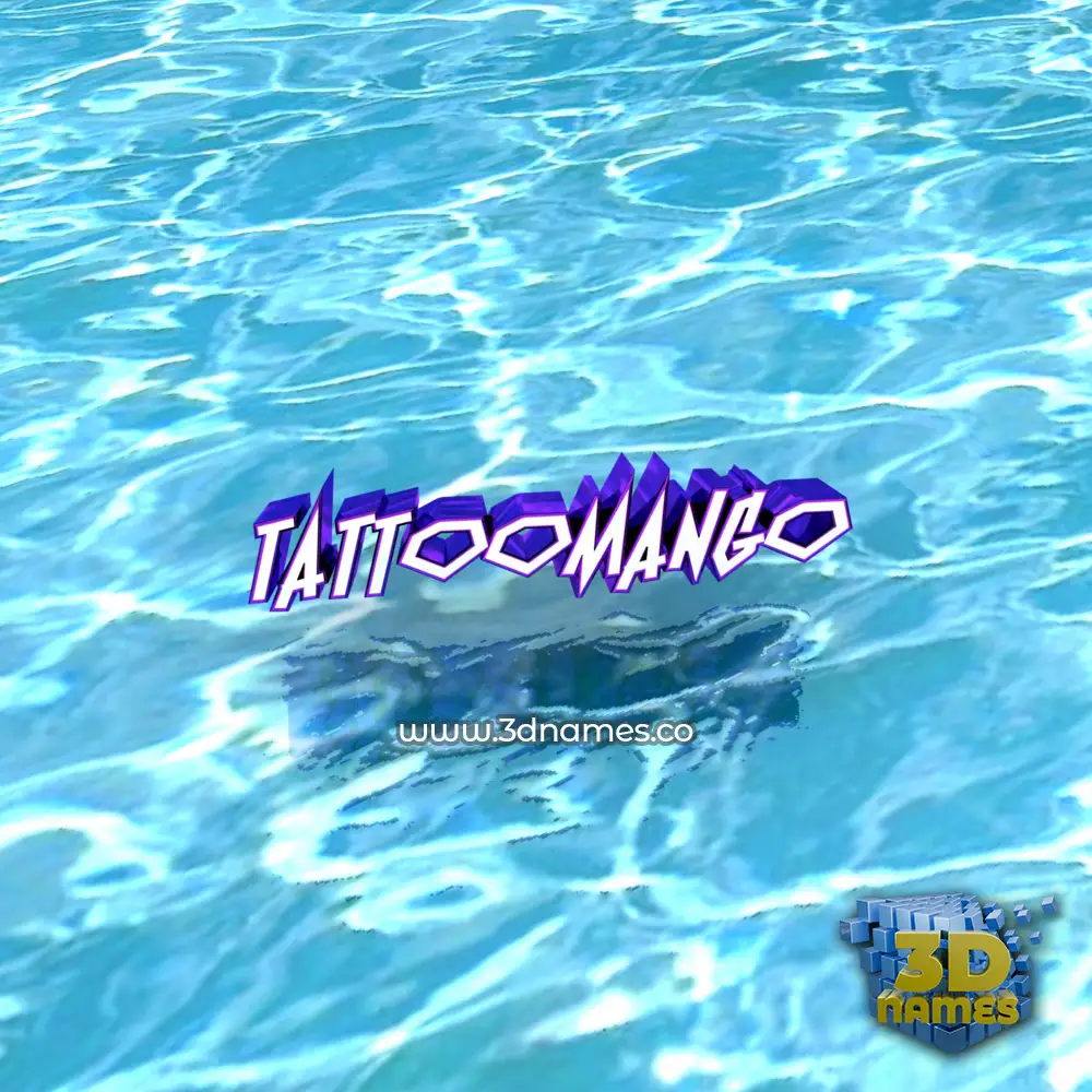 tattoomango in Water style - 3D name wallpaper