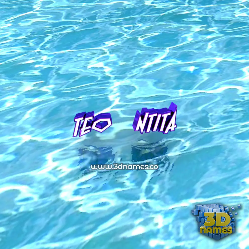 teo   ntita in Water style - 3D name wallpaper