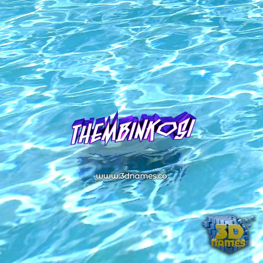thembinkosi in Water style - 3D name wallpaper