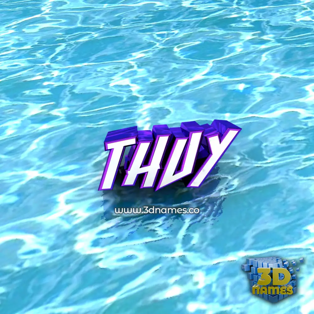 thuy in Water style - 3D name wallpaper