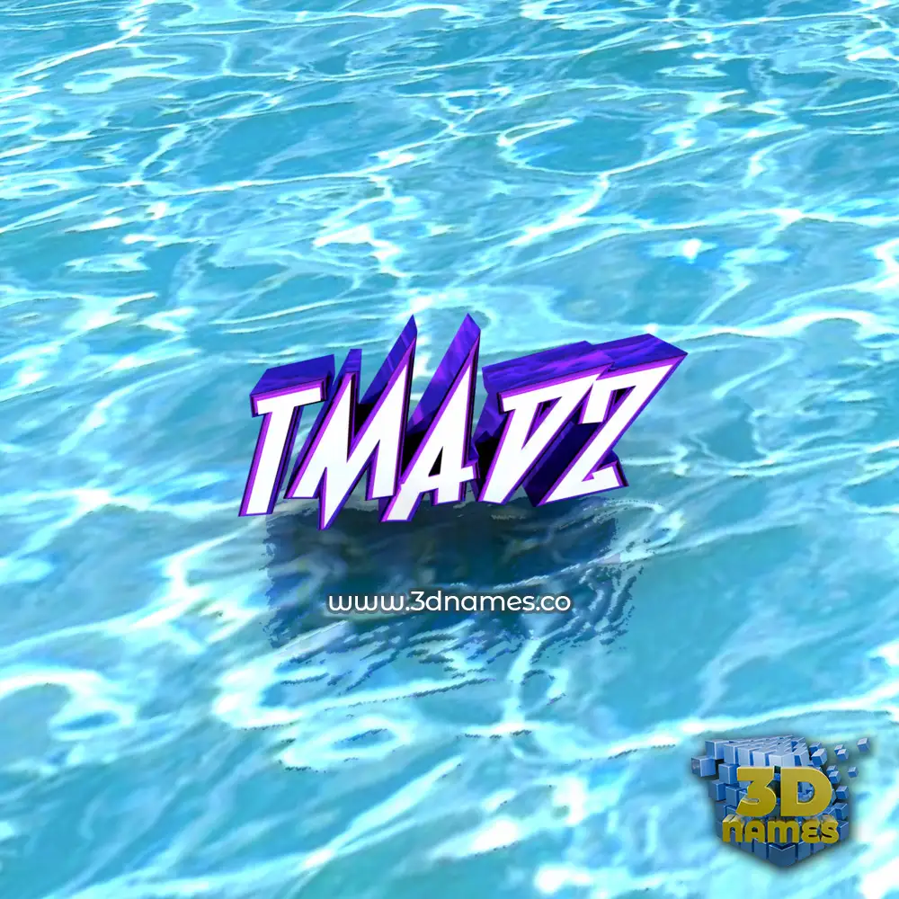 tmadz in Water style - 3D name wallpaper
