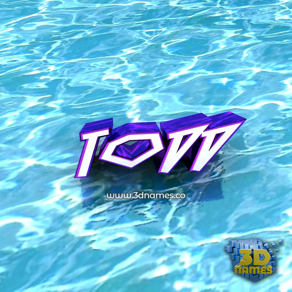 todd in Water style - 3D name wallpaper