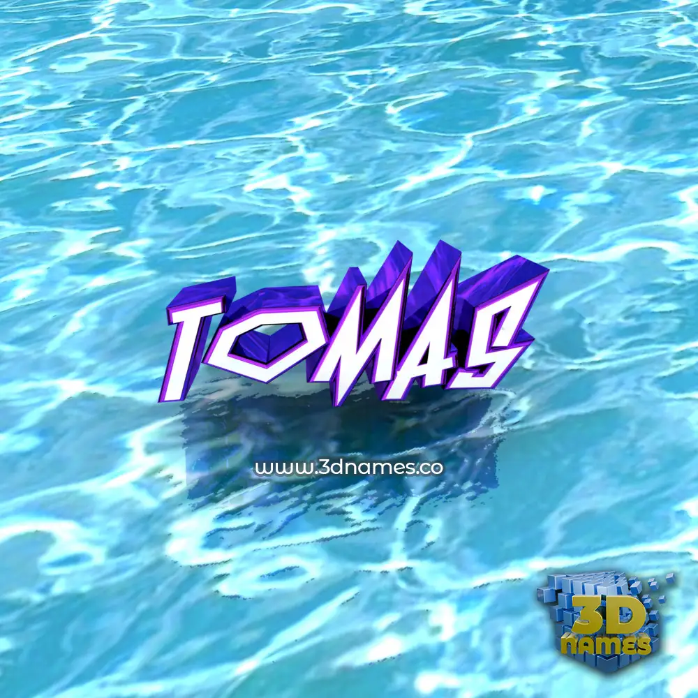 tomas in Water style - 3D name wallpaper