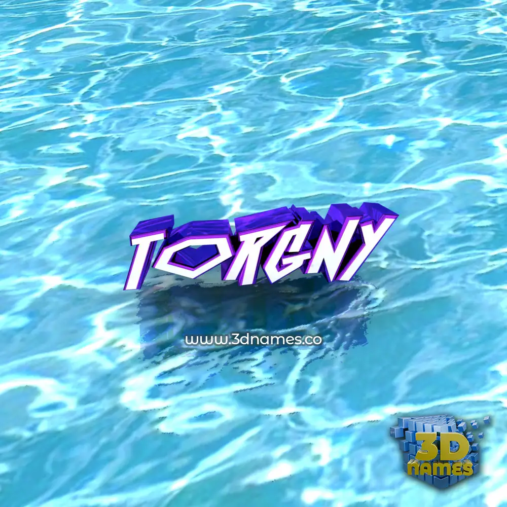 torgny in Water style - 3D name wallpaper
