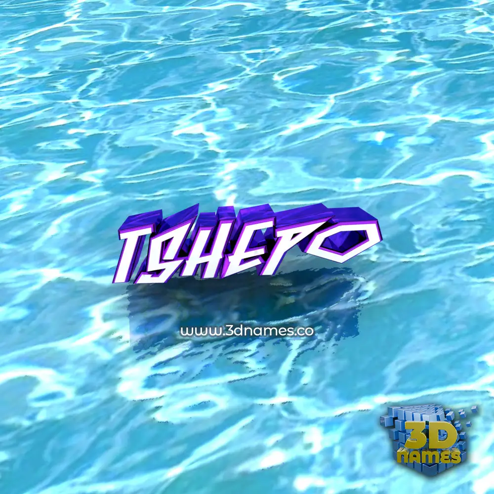 tshepo in Water style - 3D name wallpaper