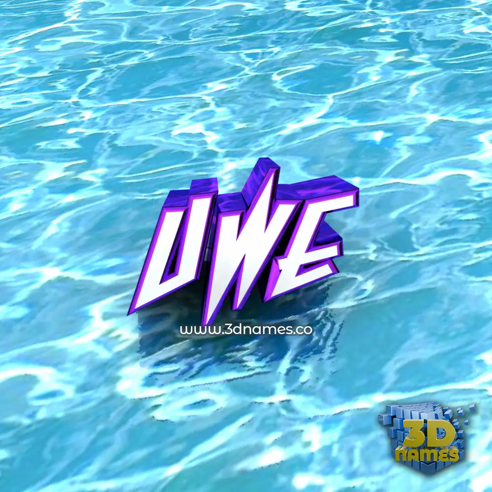 uwe in Water style - 3D name wallpaper
