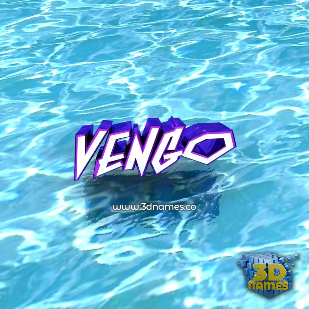 vengo in Water style - 3D name wallpaper