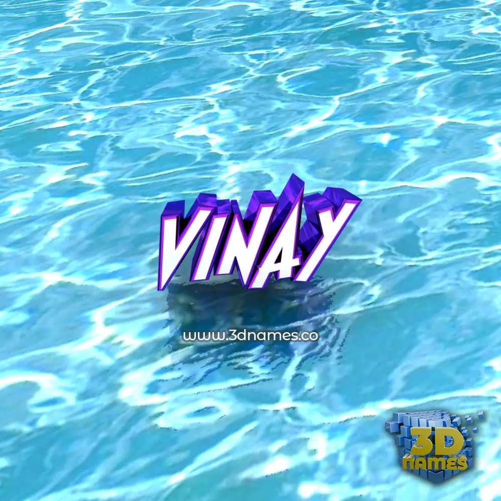 vinay in Water style - 3D name wallpaper