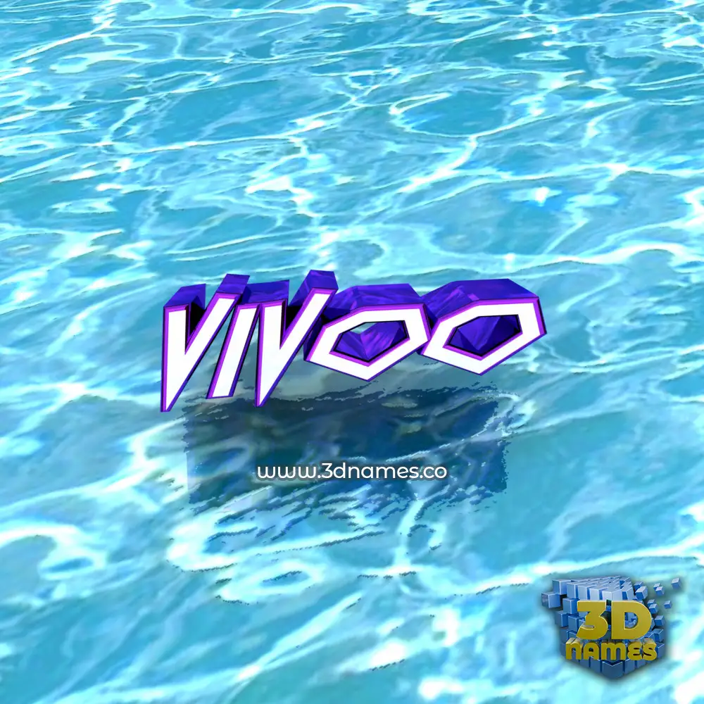 vivoo in Water style - 3D name wallpaper