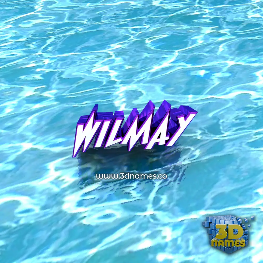 wilmay in Water style - 3D name wallpaper