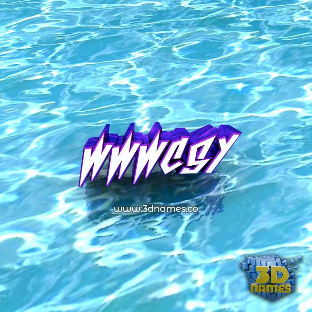 wwwcsy in Water style - 3D name wallpaper