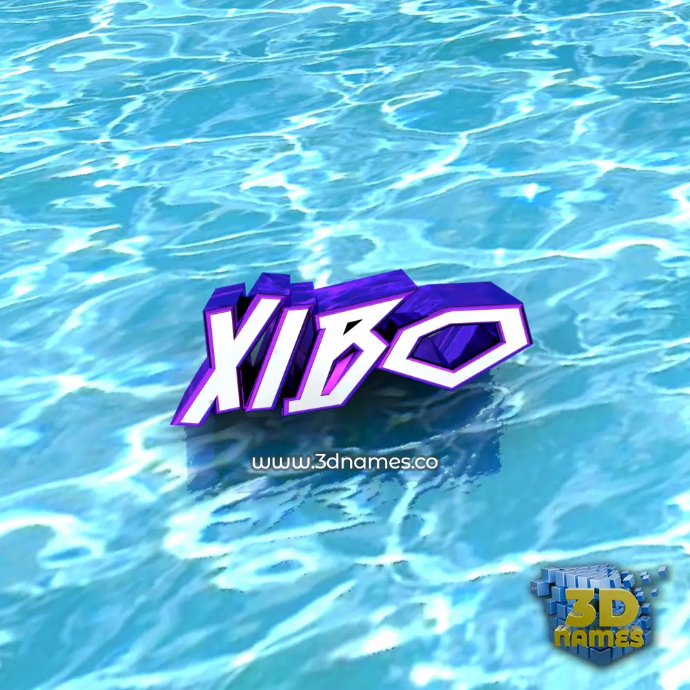xibo in Water style - 3D name wallpaper