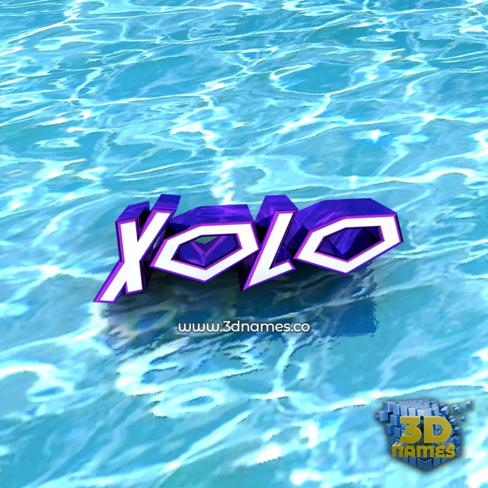 xolo in Water style - 3D name wallpaper