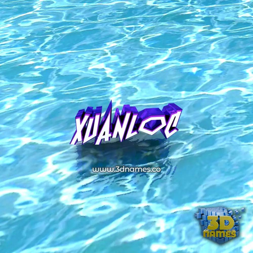xuanloc in Water style - 3D name wallpaper
