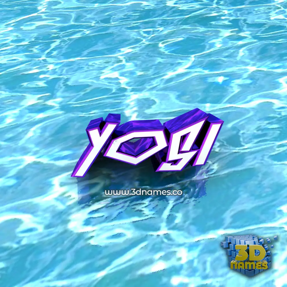 yosi in Water style - 3D name wallpaper
