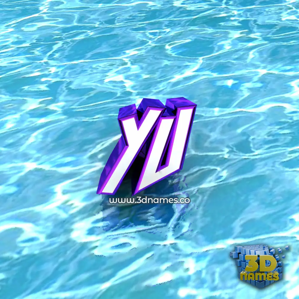 yu in Water style - 3D name wallpaper