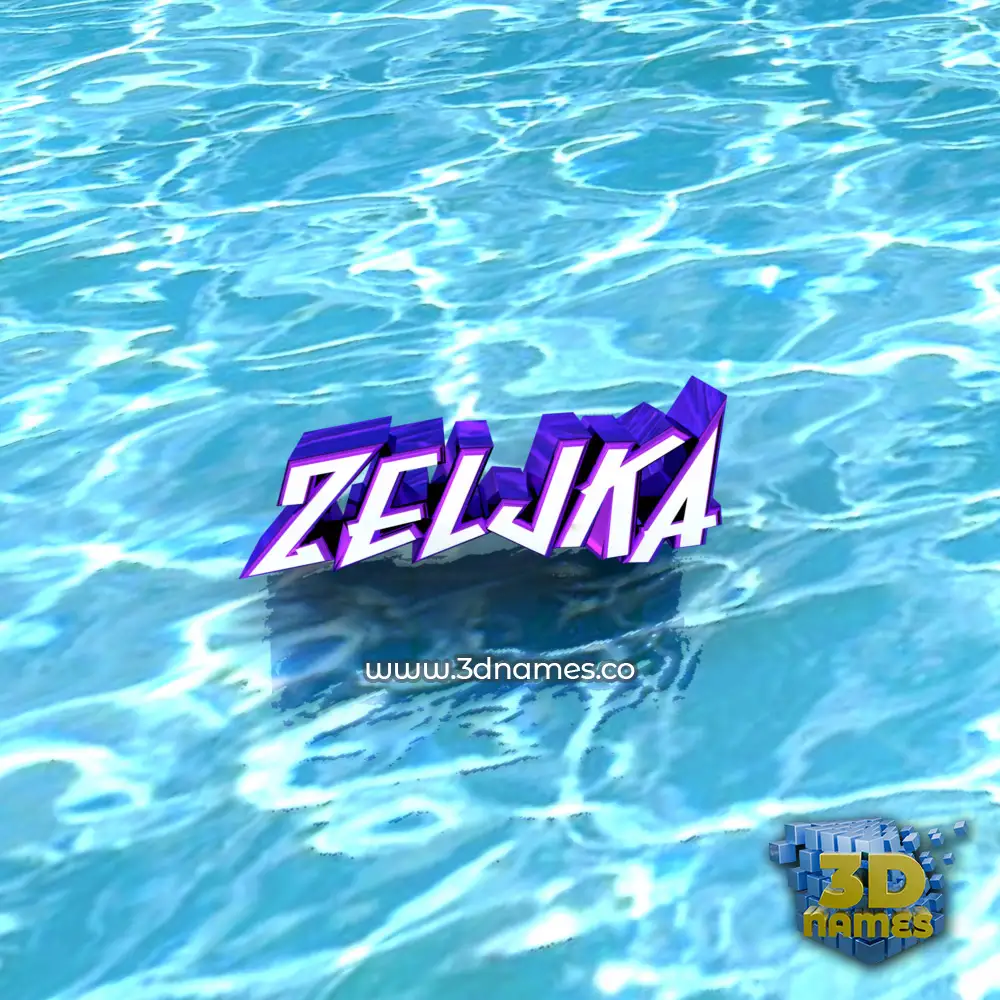 zeljka in Water style - 3D name wallpaper