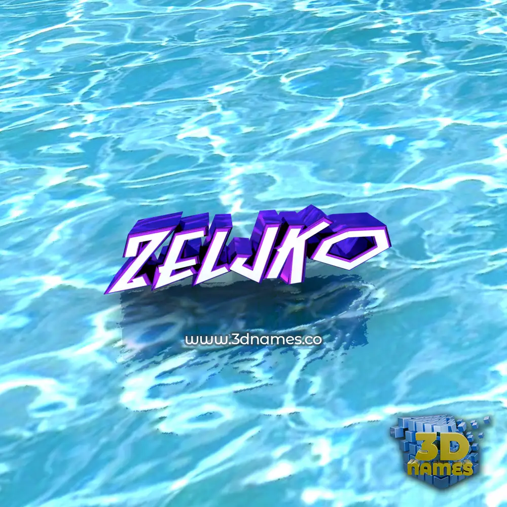 zeljko in Water style - 3D name wallpaper