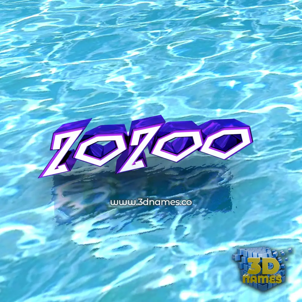 zozoo in Water style - 3D name wallpaper