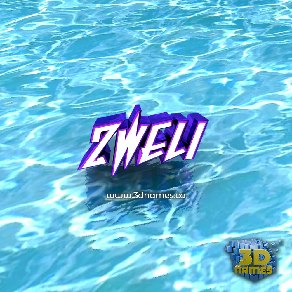 zweli in Water style - 3D name wallpaper