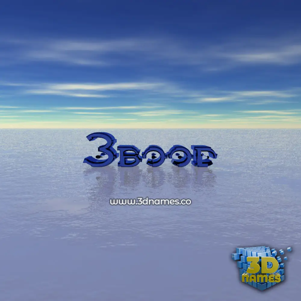 3bood in Horizon style - 3D name wallpaper