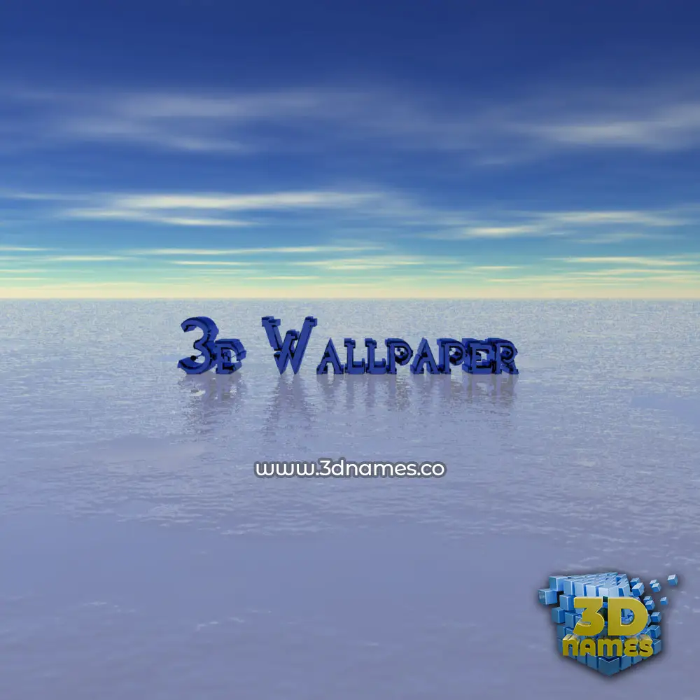 3d wallpaper in Horizon style - 3D name wallpaper