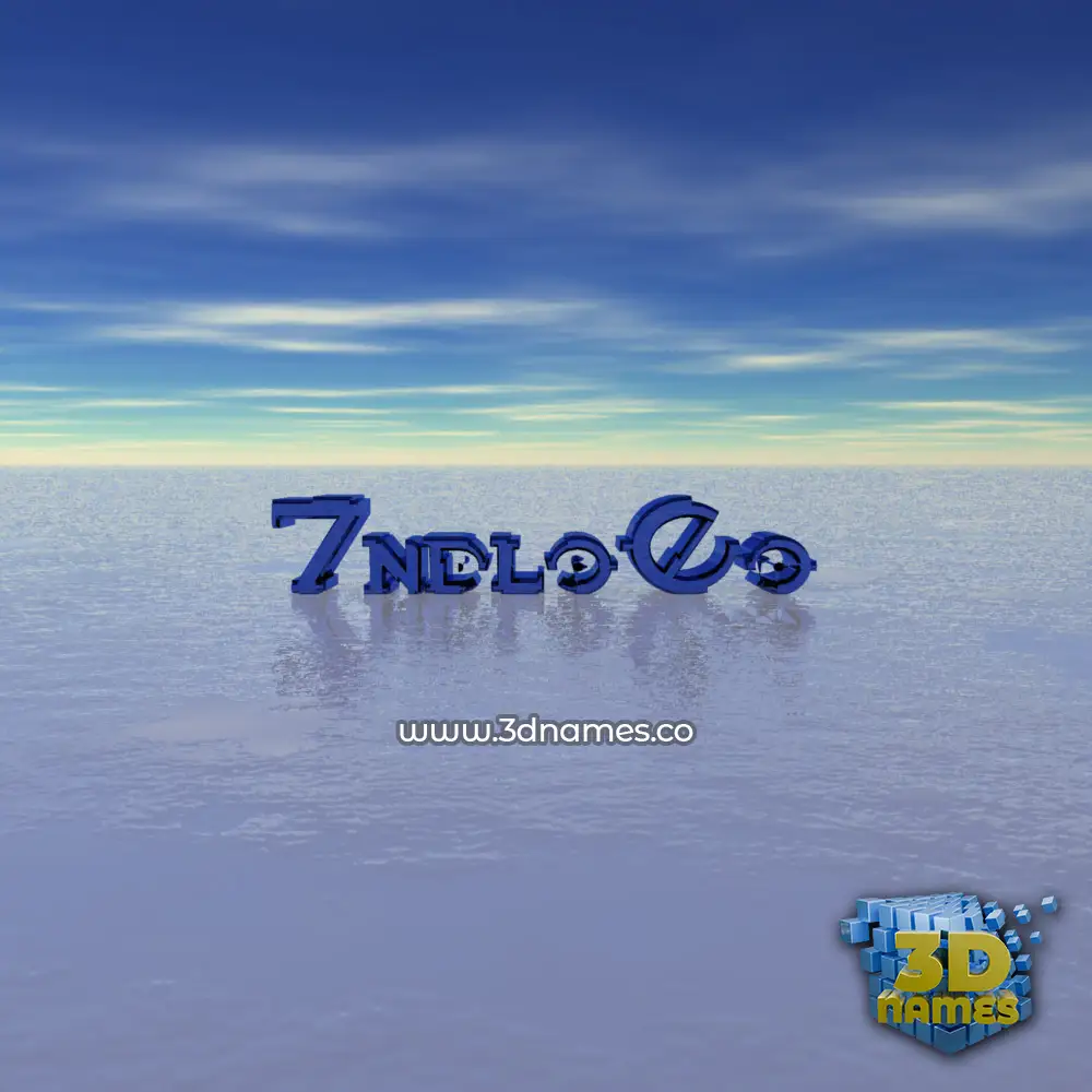 7ndlo0o in Horizon style - 3D name wallpaper