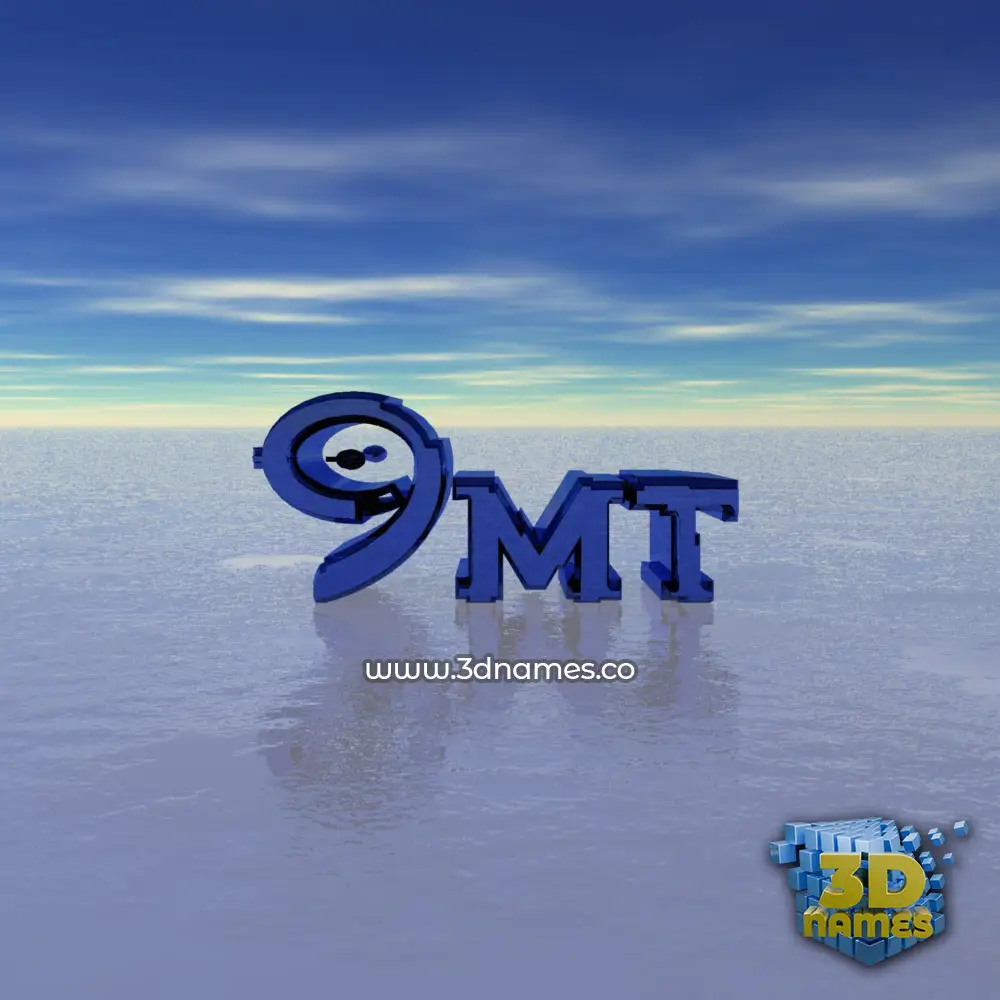 9mt in Horizon style - 3D name wallpaper