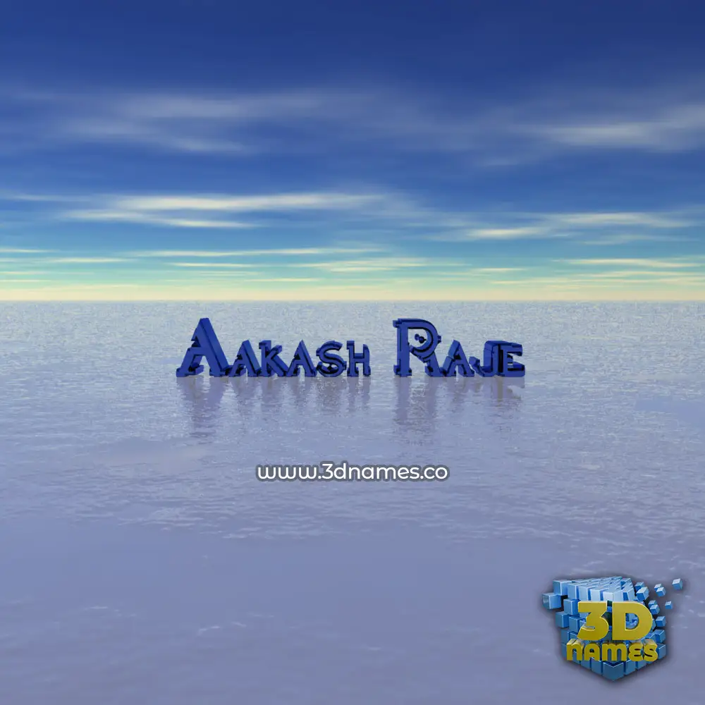 aakash raje in Horizon style - 3D name wallpaper