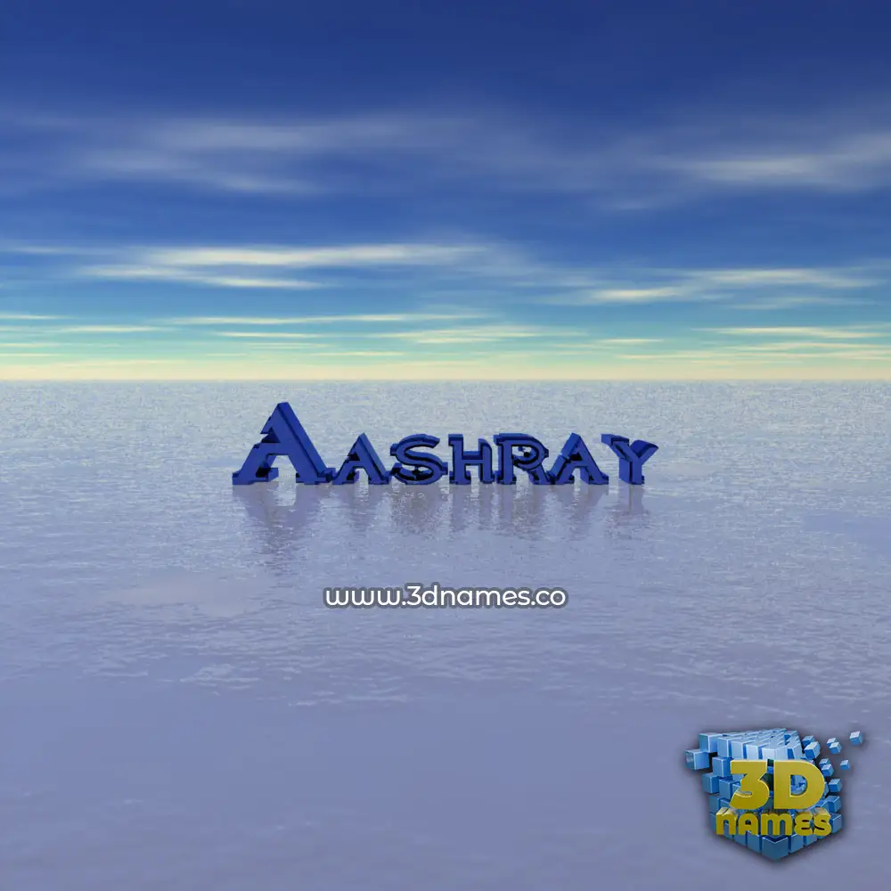 aashray in Horizon style - 3D name wallpaper