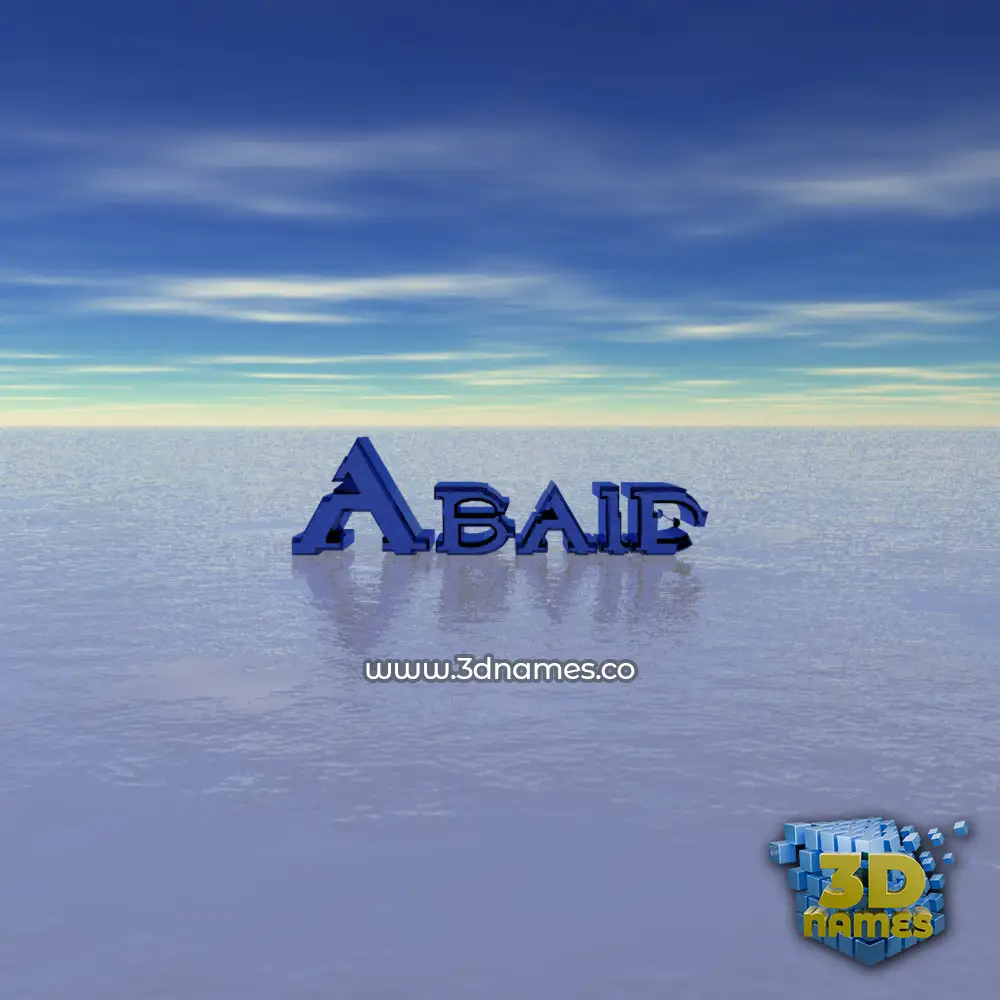 abaid in Horizon style - 3D name wallpaper