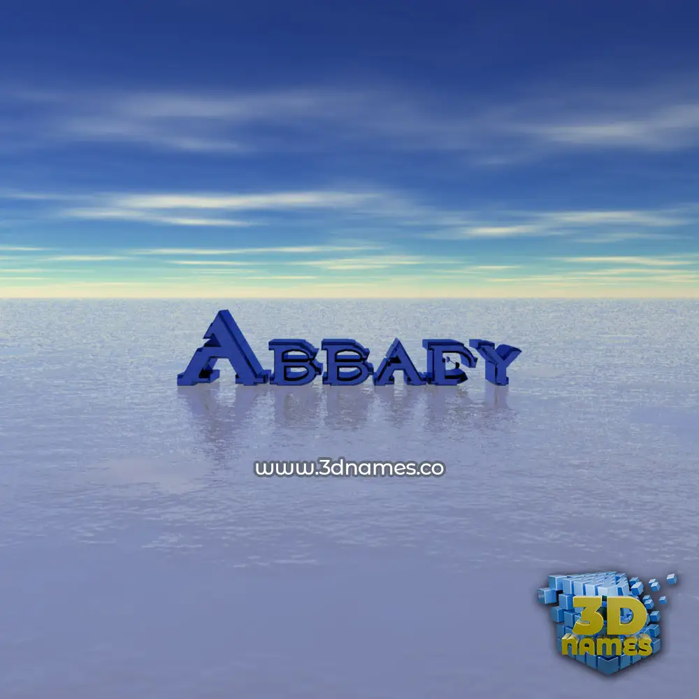 abbady in Horizon style - 3D name wallpaper
